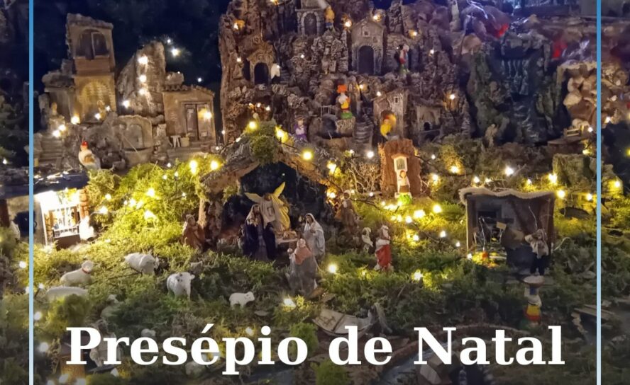 Presépio de Natal encanta no Orvalho