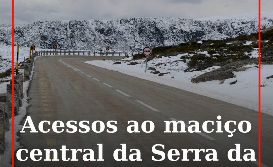 Queda de neve volta a cortar acessos ao topo da Serra da Estrela