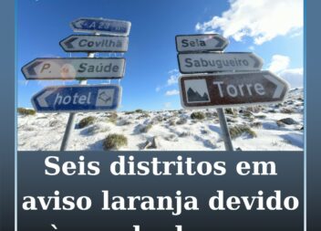 Seis distritos sob aviso laranja devido à queda de neve