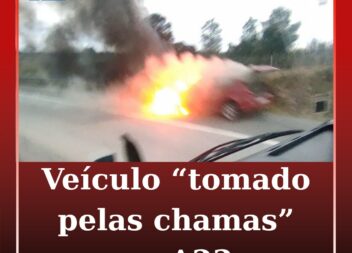 Veículo incendeia-se na A23 junto a Sarnadas de Ródão