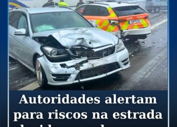 Autoridades alertam para riscos na estrada devido ao gelo e neve