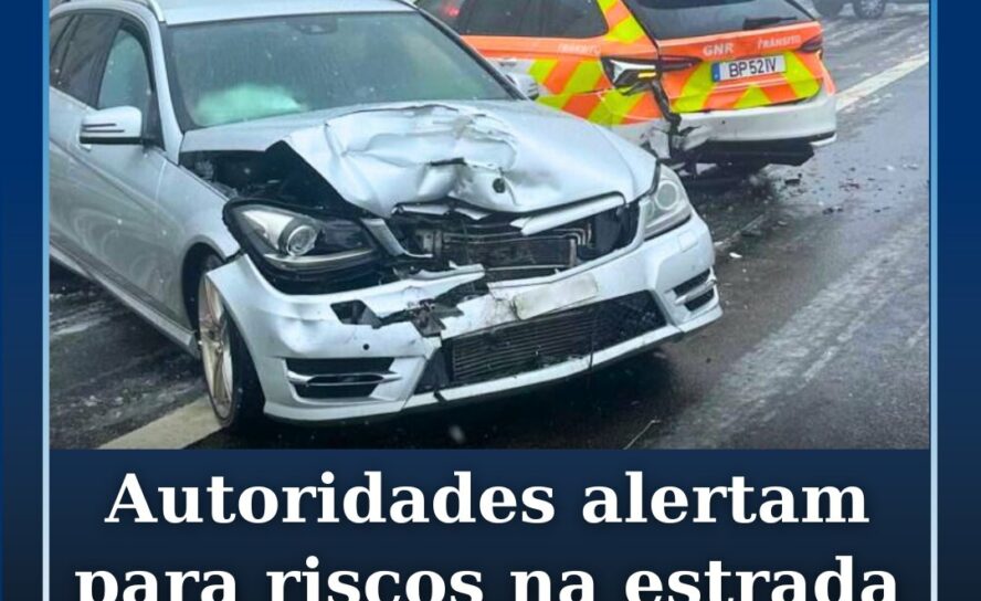 Autoridades alertam para riscos na estrada devido ao gelo e neve