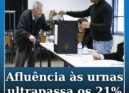 Afluência às urnas ultrapassa 21% até ao meio-dia