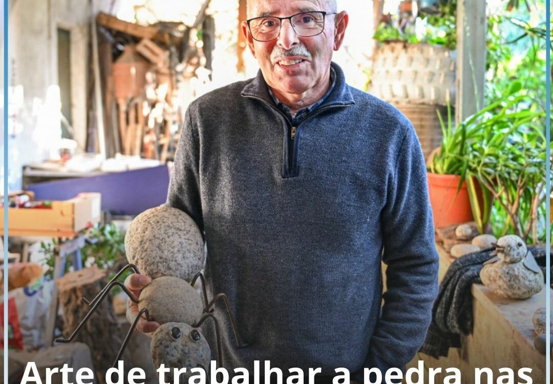 Arte de trabalhar a pedra nas mãos de Luís Cabral