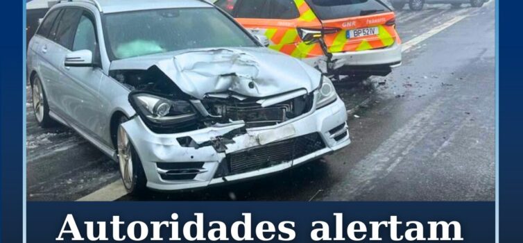 Autoridades alertam para riscos na estrada devido ao gelo e neve