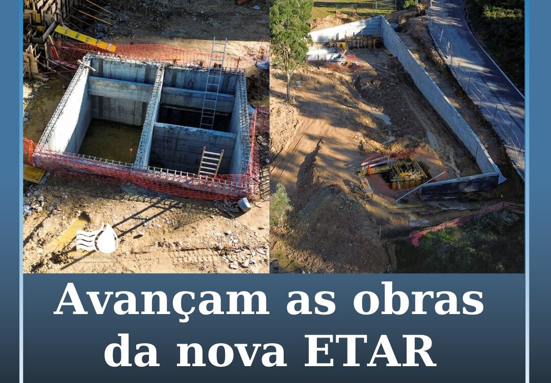 Avançam as obras da nova ETAR de Tojeiras