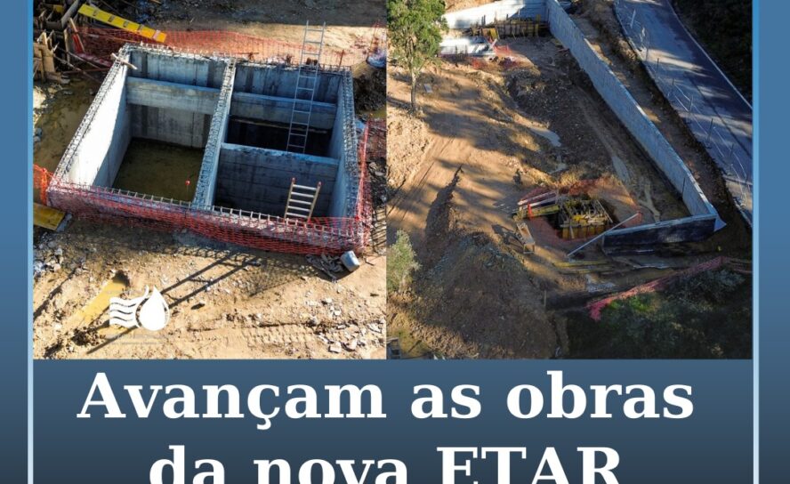 Avançam as obras da nova ETAR de Tojeiras