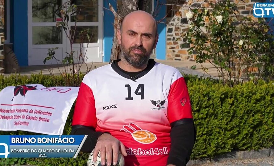 Bruno Bonifácio é bombeiro do quadro de honra dos Bombeiros Voluntários da Covil