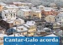 Cantar-Galo acorda coberto de neve