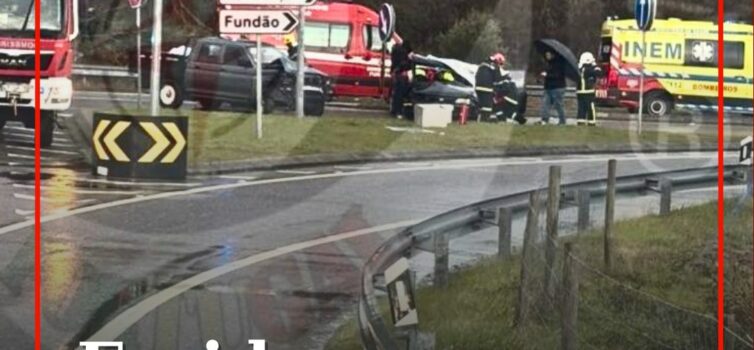 Colisão rodoviária resulta em três feridos