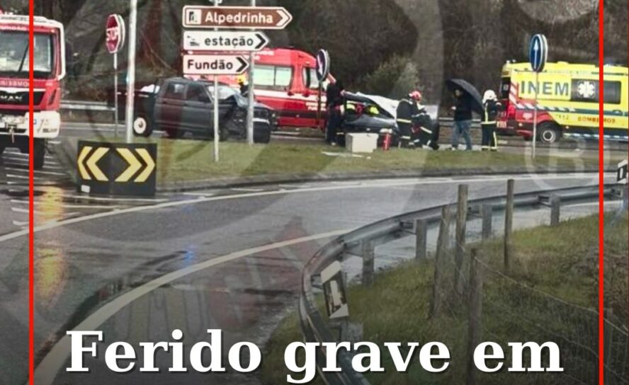 Colisão rodoviária resulta em três feridos