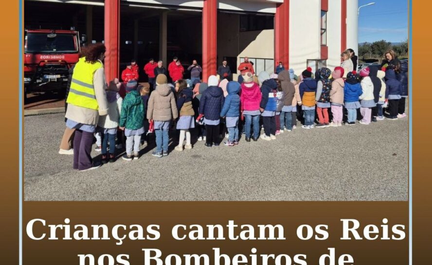 Crianças cantam os Reis nos Bombeiros Voluntários de Cernache do Bonjardim