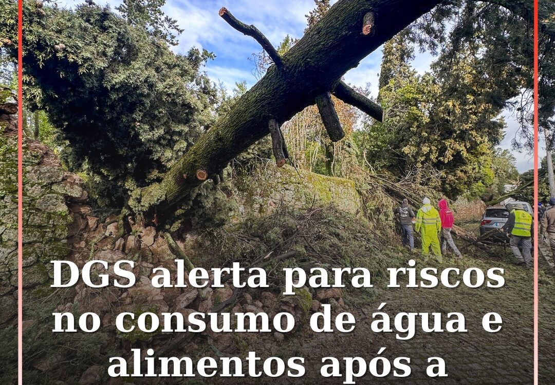 Depressão Kristin obriga DGS a lançar alerta para riscos na água e nos alimentos