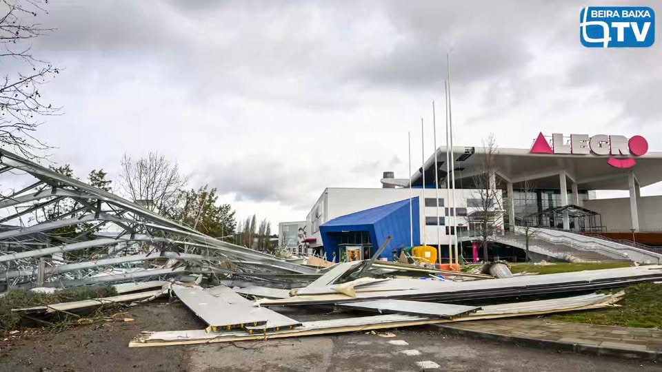 Depressão Kristin provoca mais de 200 ocorrências graves