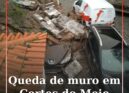 Derrocada de muro em Cortes do Meio
