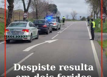 Despiste em Idanha-a-Nova resulta em dois feridos