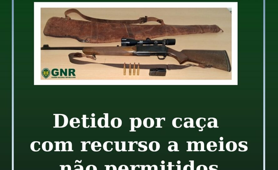 Detido por caça com recurso a meios não permitidos