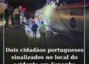 Dois cidadãos portugueses sinalizados no local do acidente em Espanha