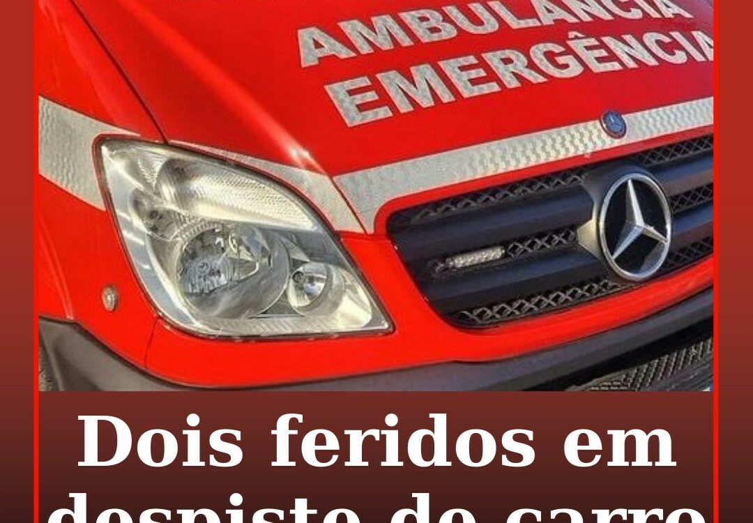 Dois feridos em despiste de carro em Vales do Rio