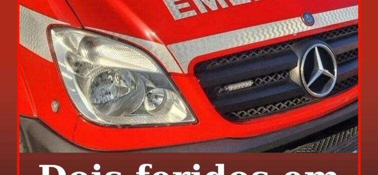 Dois feridos em despiste de carro em Vales do Rio