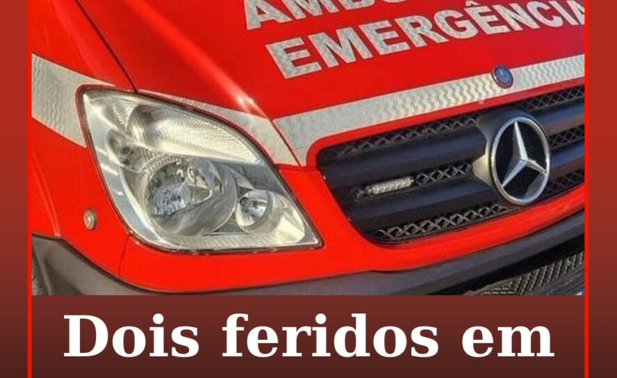 Dois feridos em despiste de carro em Vales do Rio