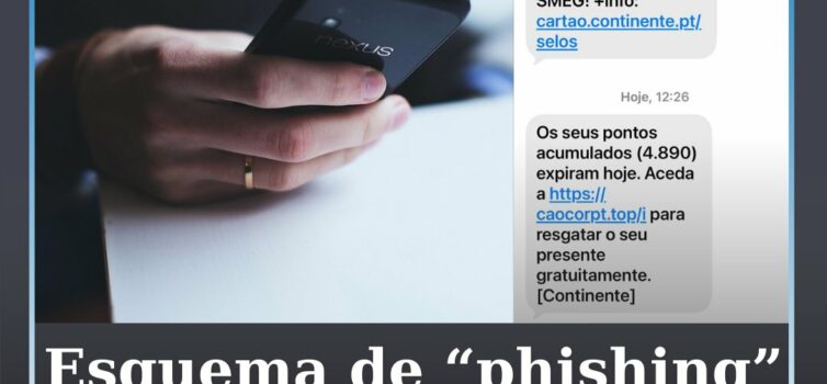 Esquema de "phishing" com Cartão Continente volta a circular por SMS