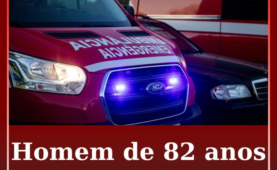 Homem de 82 anos ferido em acidente