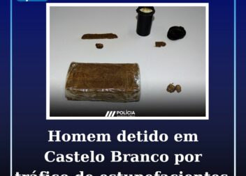 Homem detido por tráfico de estupefacientes