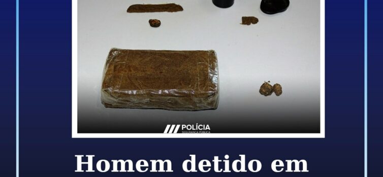 Homem detido por tráfico de estupefacientes