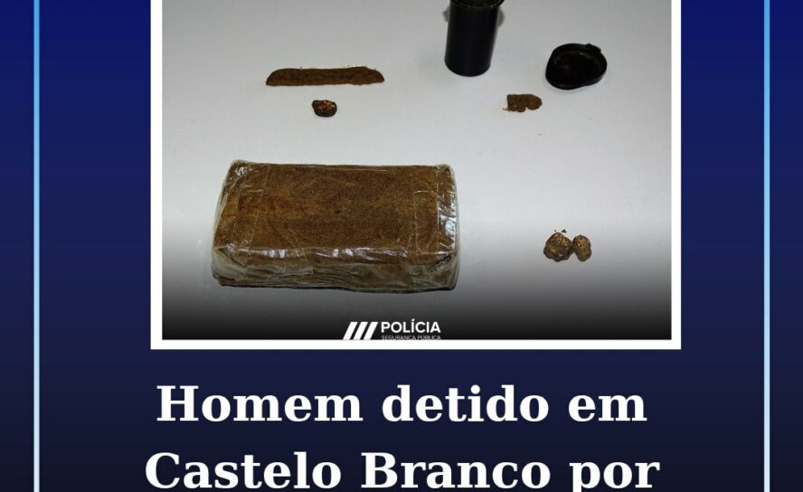 Homem detido por tráfico de estupefacientes