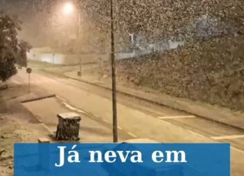 Já neva em Proença-a-Nova