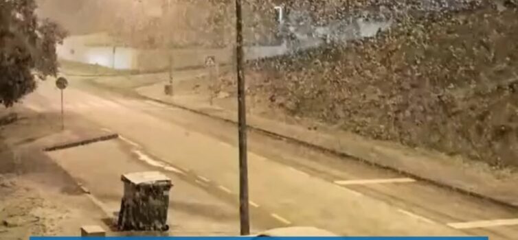 Já neva em Proença-a-Nova