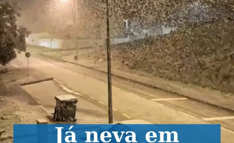 Já neva em Proença-a-Nova
