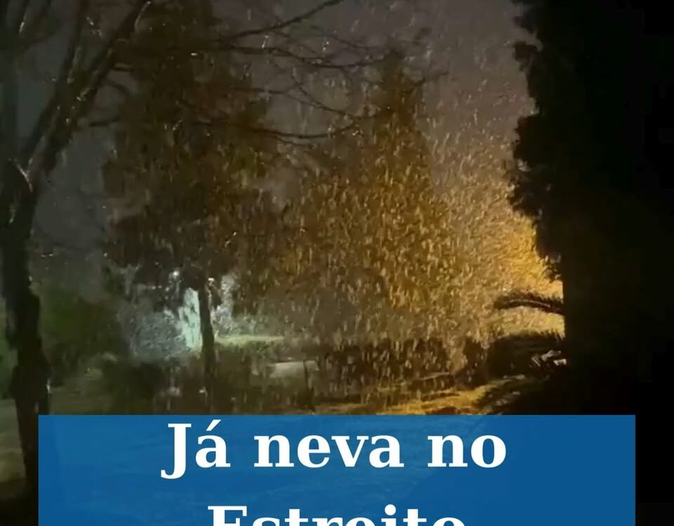 Já neva no Estreito