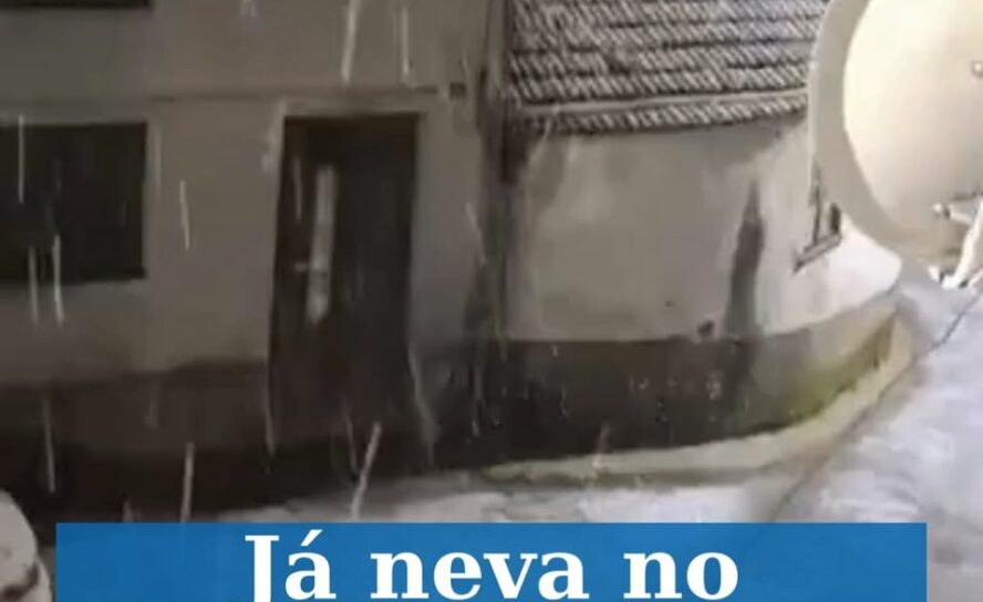 Já neva no Fundão