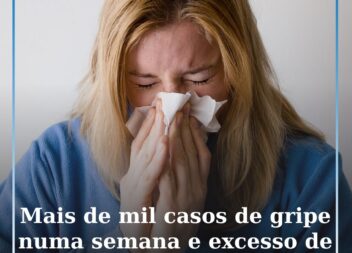 Mais de mil casos de gripe numa semana e excesso de mortalidade