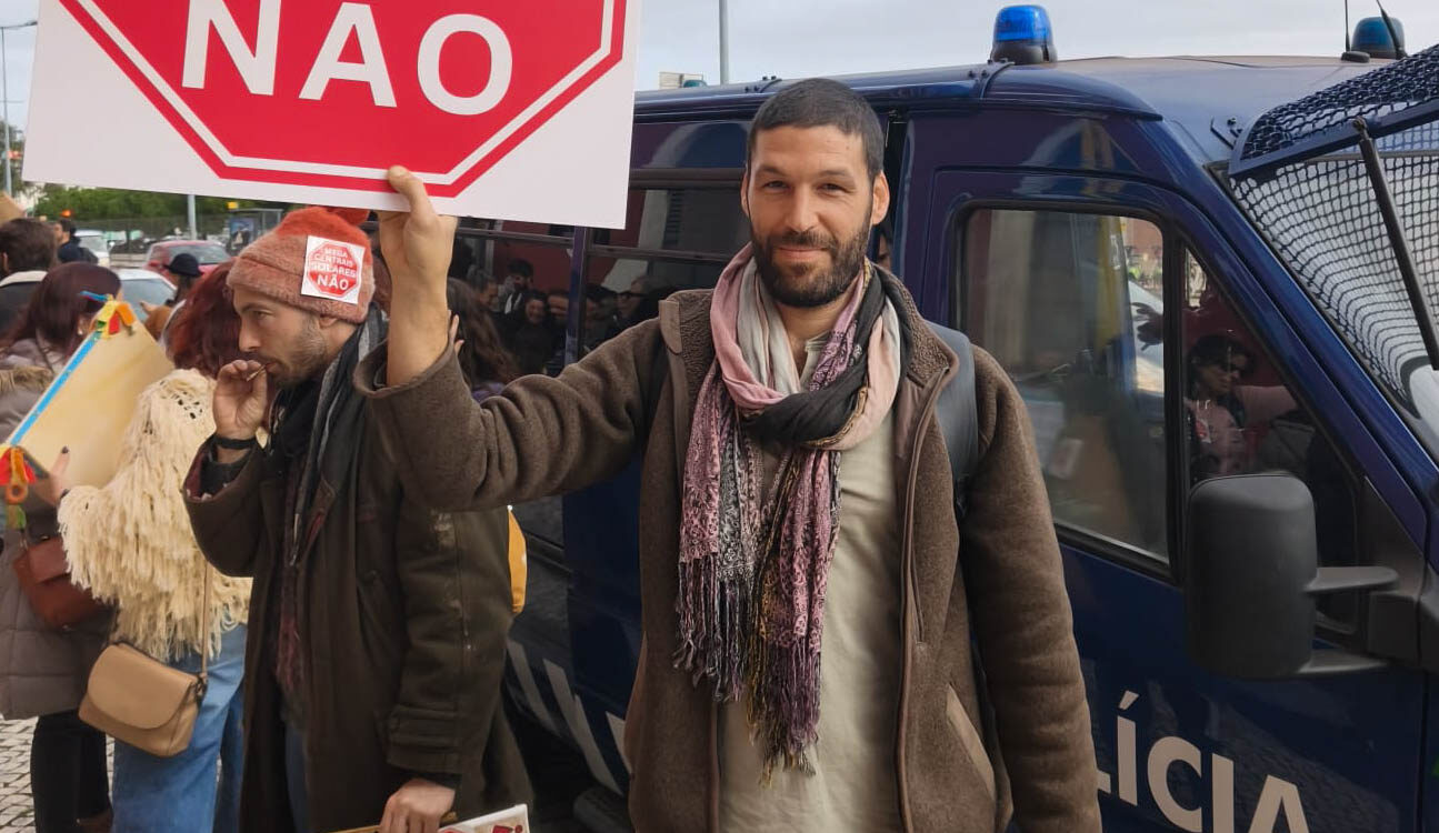 Manifestação contra megacentrais solares em Lisboa