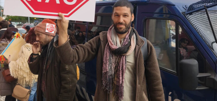 Manifestação contra megacentrais solares em Lisboa