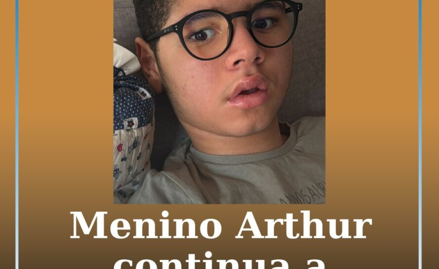 Menino Arthur continua a precisar de ajuda