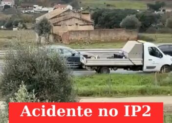 Mulher ferida em acidente no IP2 em Portalegre