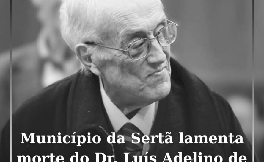 Município da Sertã lamenta morte do Dr. Luís Adelino de Freitas Damas Moreira