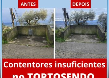 "Neste momento, o Lugar não tem contentores suficientes para a gente que lá vive