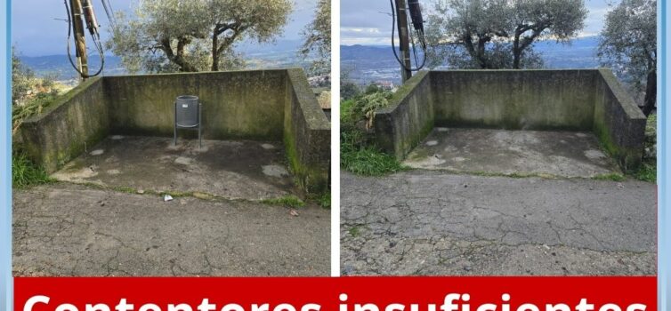 "Neste momento, o Lugar não tem contentores suficientes para a gente que lá vive