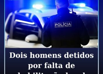 PSP detém dois homens por condução sem habilitação legal