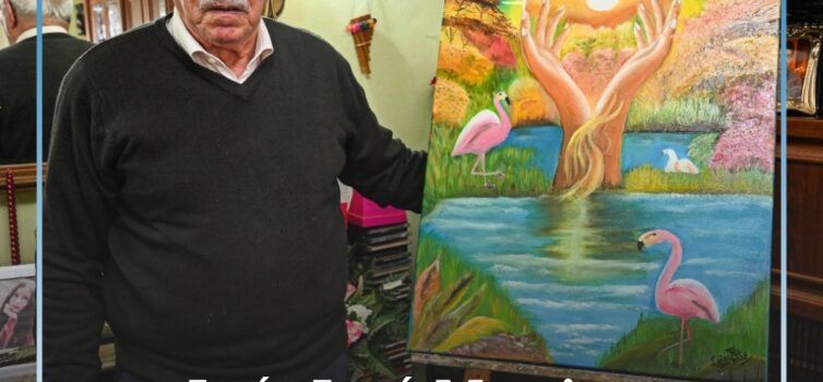 Pintor autodidata com 83 anos espalha talento