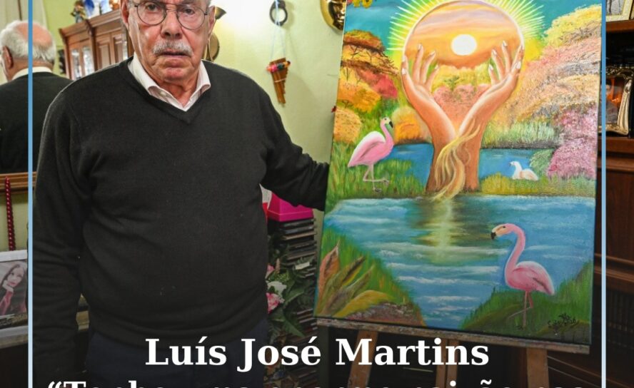 Pintor autodidata com 83 anos espalha talento