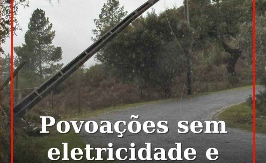 Povoações sem eletricidade e comunicações
