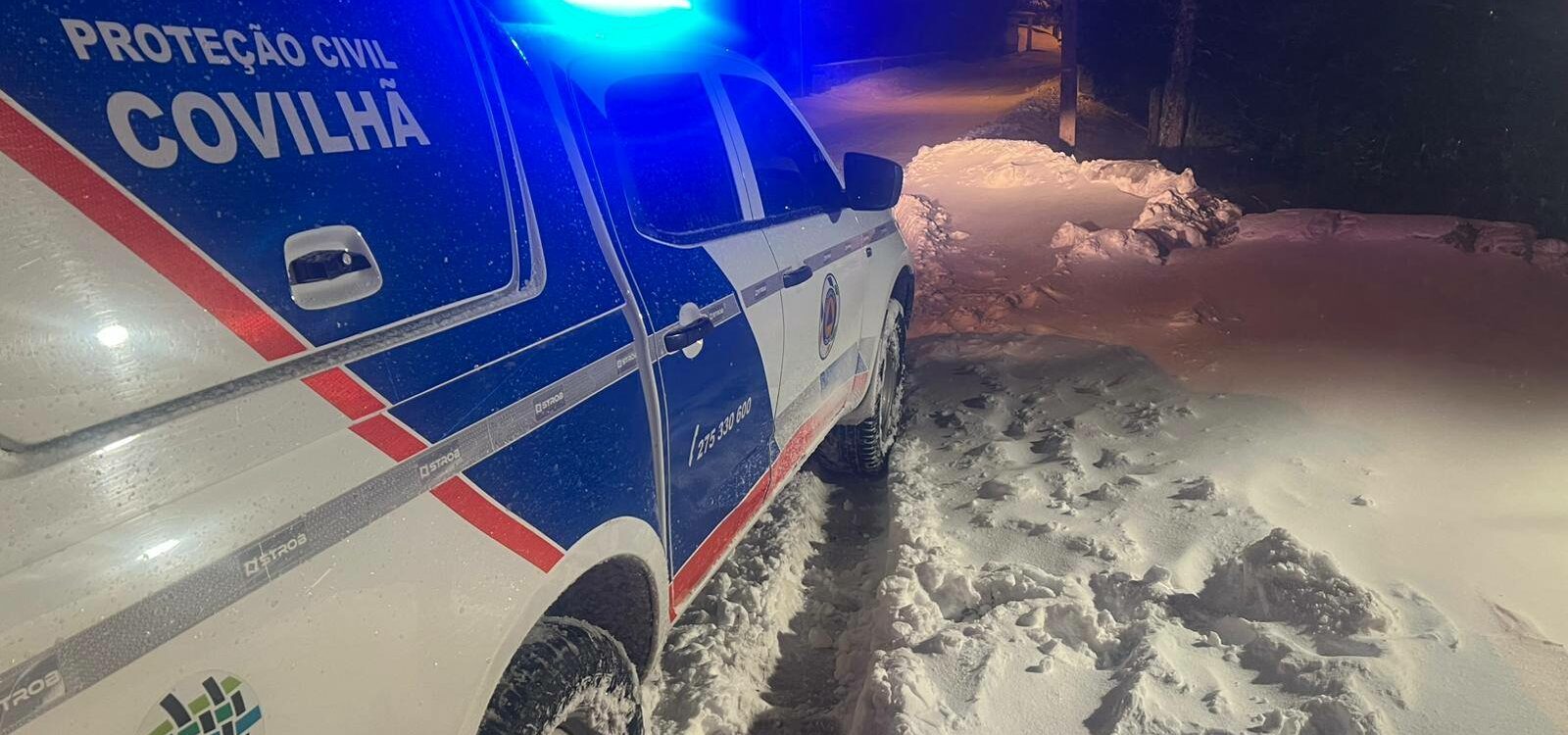 Proteção Civil realiza operações de limpeza de neve na Covilhã