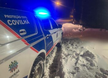 Proteção Civil realiza operações de limpeza de neve na Covilhã