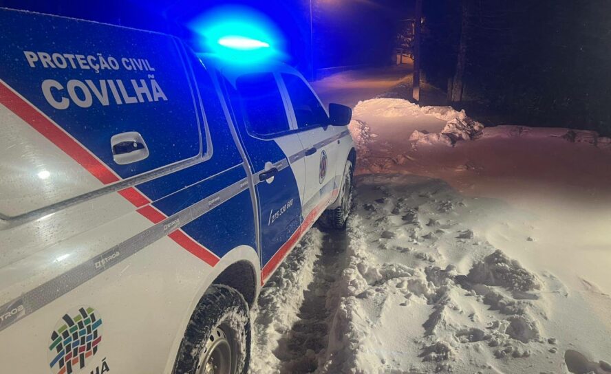 Proteção Civil realiza operações de limpeza de neve na Covilhã
